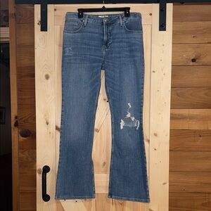 NWOT Free People - We The Free - Women's Bootcut Blue Distressed Jeans
